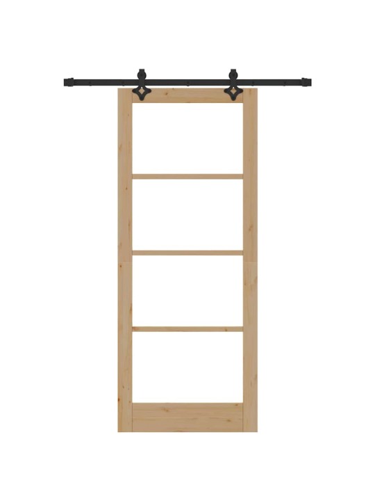 Liuguks pruun 86 x 211 cm puit ja metall
