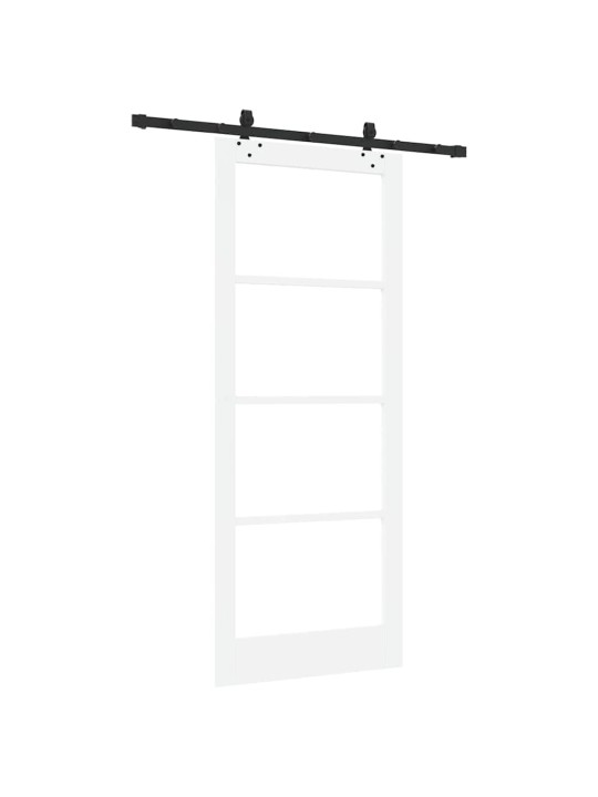 Liuguks valge 86 x 211 cm puit ja metall