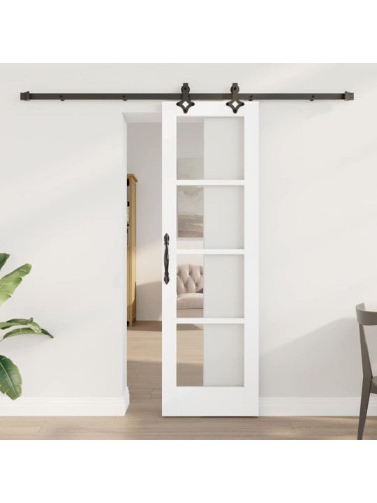 Liuguks valge 61 x 198.5 cm puit ja metall