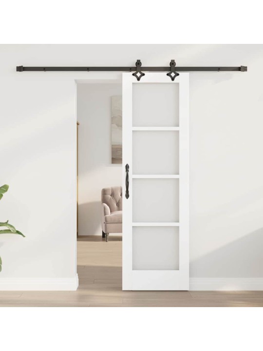 Liuguks valge 61 x 198.5 cm puit ja metall