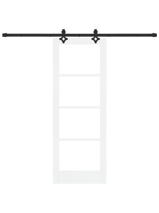Liuguks valge 73.5 x 198.5 cm puit ja metall