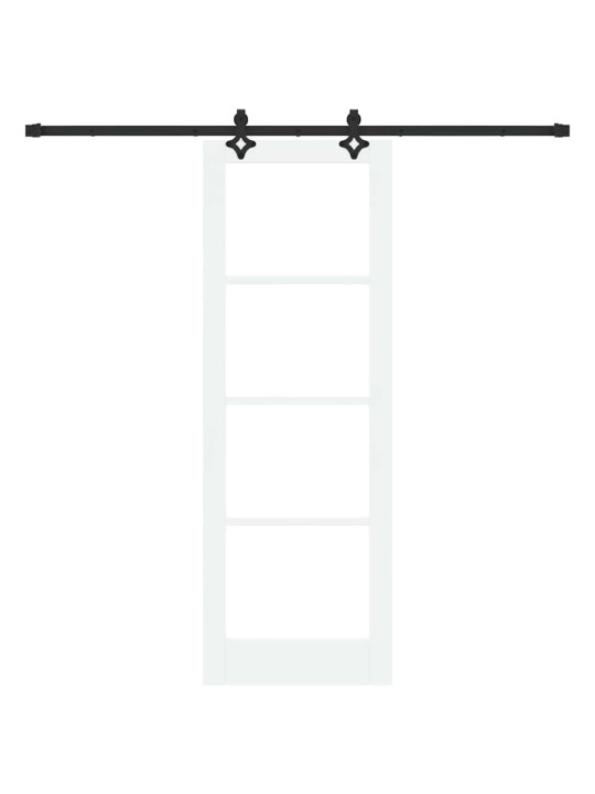 Liuguks valge 73.5 x 211 cm puit ja metall