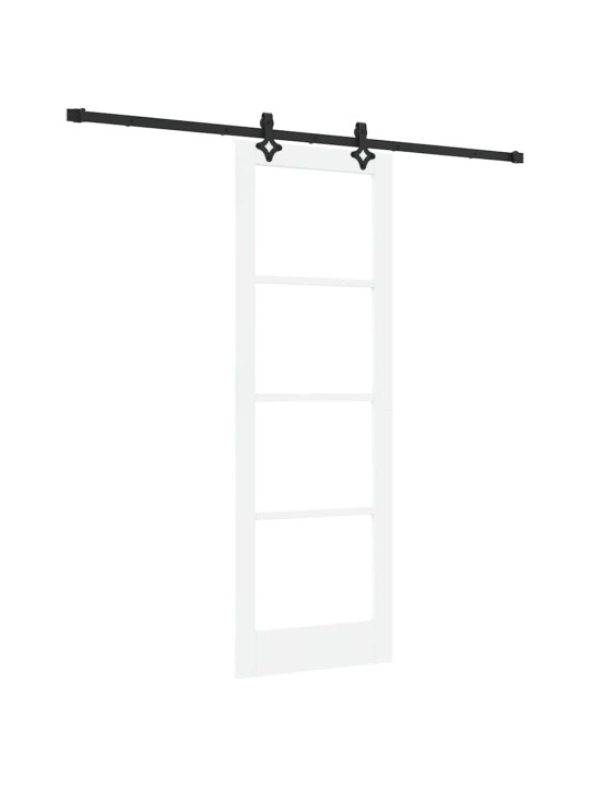 Liuguks valge 73.5 x 211 cm puit ja metall
