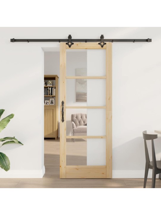 Liuguks pruun 78 x 202 cm puit ja metall