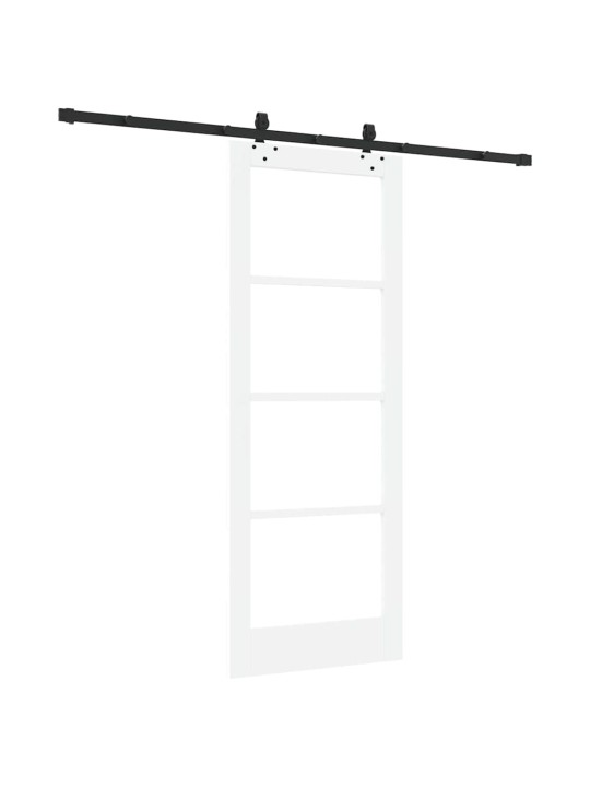 Liuguks valge 78 x 202 cm puit ja metall