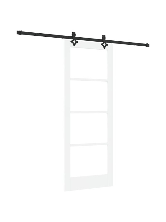 Liuguks valge 78 x 202 cm puit ja metall