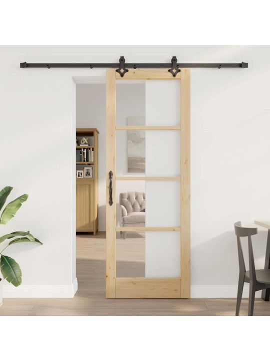 Liuguks pruun 78 x 211 cm puit ja metall