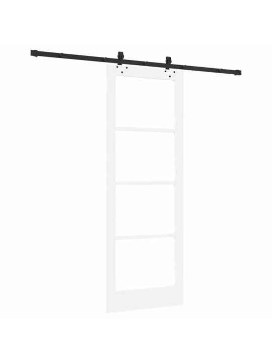 Liuguks valge 78 x 211 cm puit ja metall