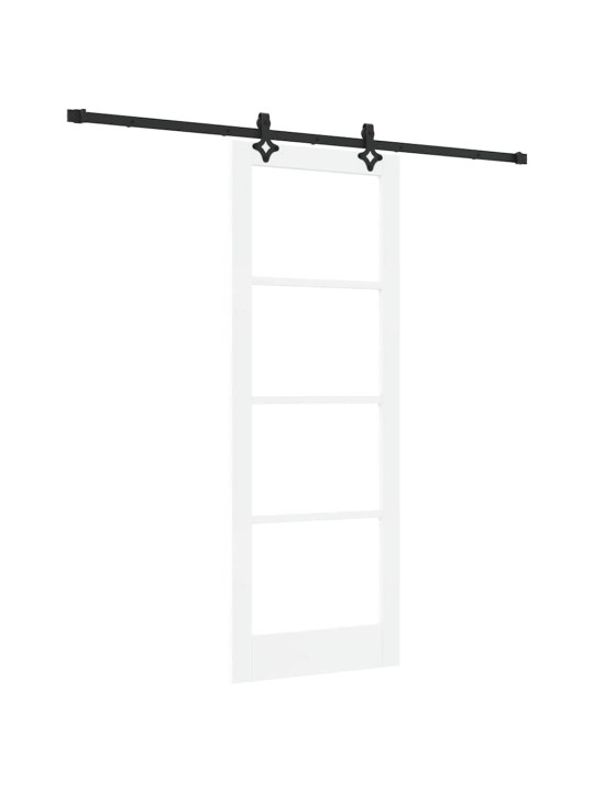 Liuguks valge 78 x 211 cm puit ja metall