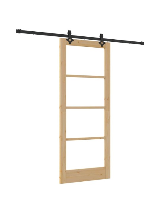 Liuguks pruun 83 x 202 cm puit ja metall