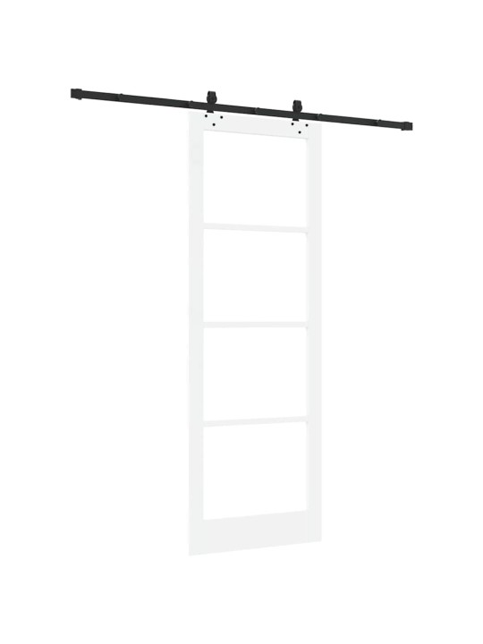 Liuguks valge 83 x 232 cm puit ja metall
