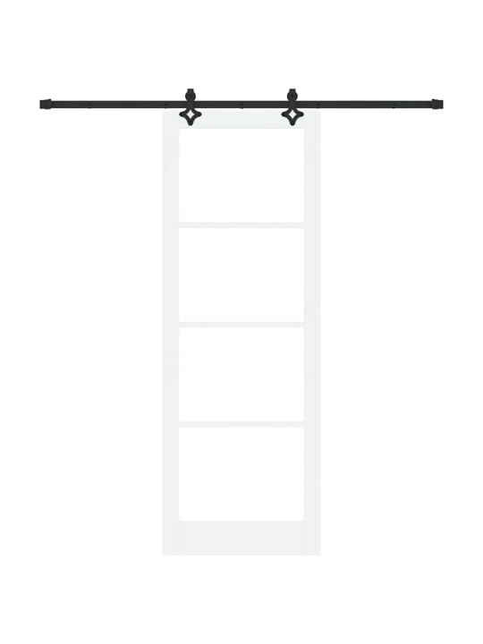 Liuguks valge 83 x 232 cm puit ja metall