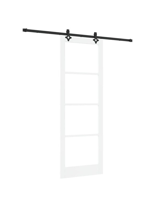 Liuguks valge 83 x 232 cm puit ja metall