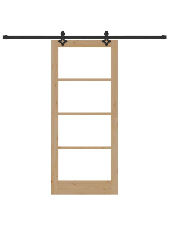 Liuguks pruun 86 x 198.5 cm puit ja metall