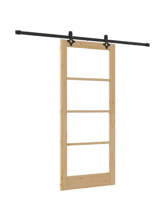 Liuguks pruun 86 x 198.5 cm puit ja metall