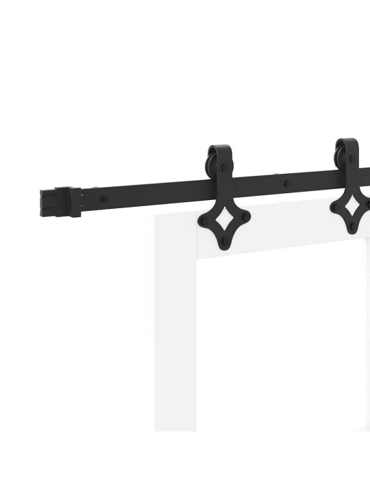 Liuguks valge 86 x 198.5 cm puit ja metall