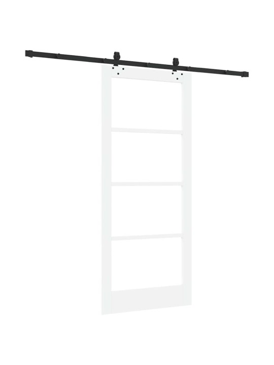 Liuguks valge 86 x 198.5 cm puit ja metall