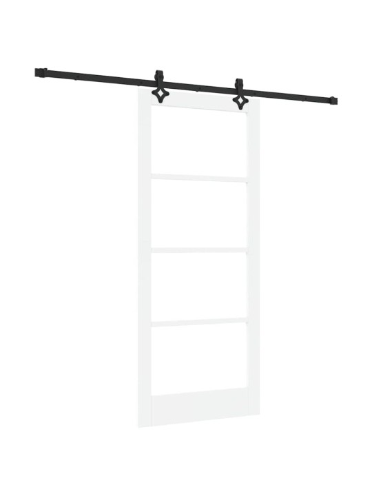 Liuguks valge 86 x 198.5 cm puit ja metall