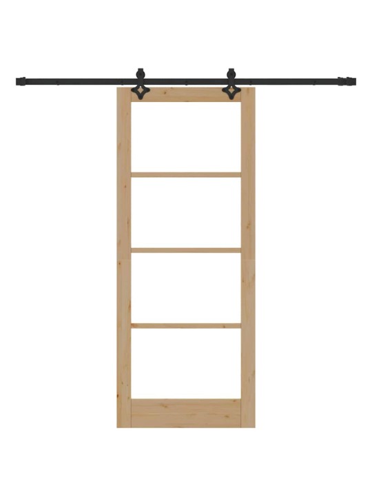 Liuguks pruun 86 x 211 cm puit ja metall