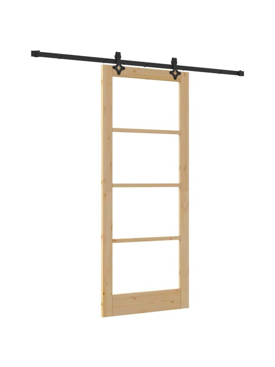 Liuguks pruun 86 x 211 cm puit ja metall