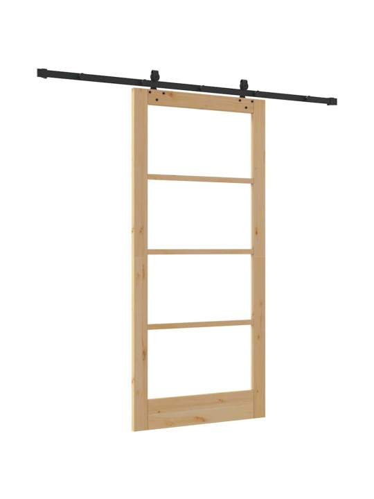 Liuguks pruun 93 x 202 cm puit ja metall