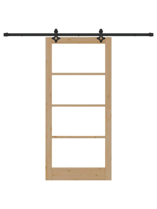Liuguks pruun 93 x 202 cm puit ja metall
