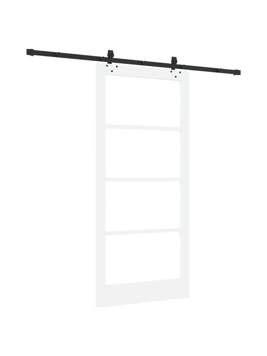 Liuguks valge 93 x 202 cm puit ja metall