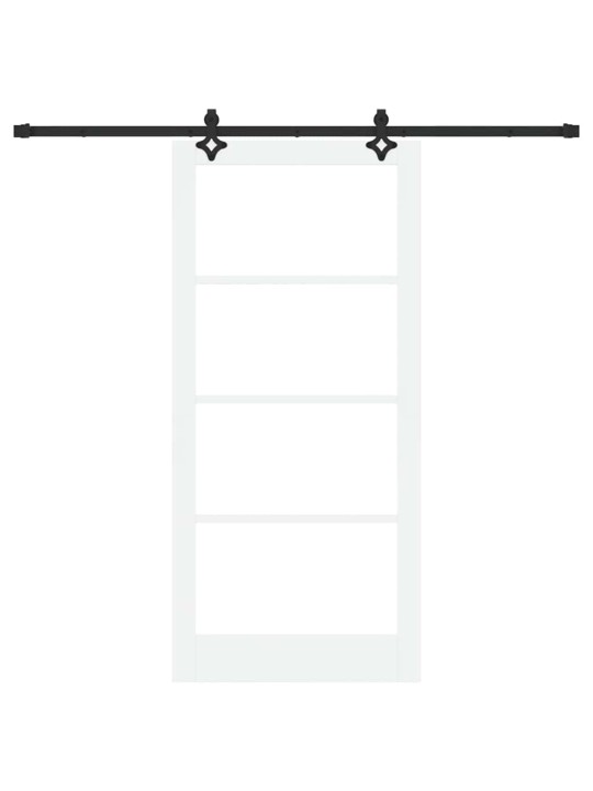 Liuguks valge 93 x 202 cm puit ja metall