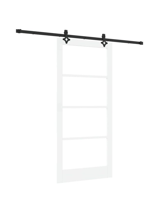 Liuguks valge 93 x 202 cm puit ja metall