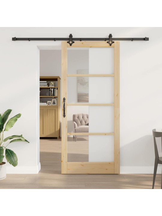Liuguks pruun 93 x 211 cm puit ja metall