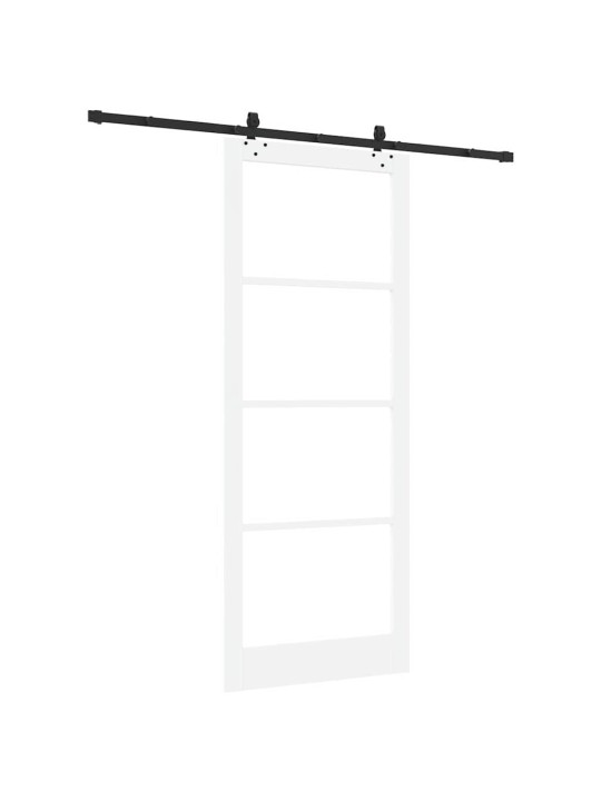 Liuguks valge 93 x 232 cm puit ja metall