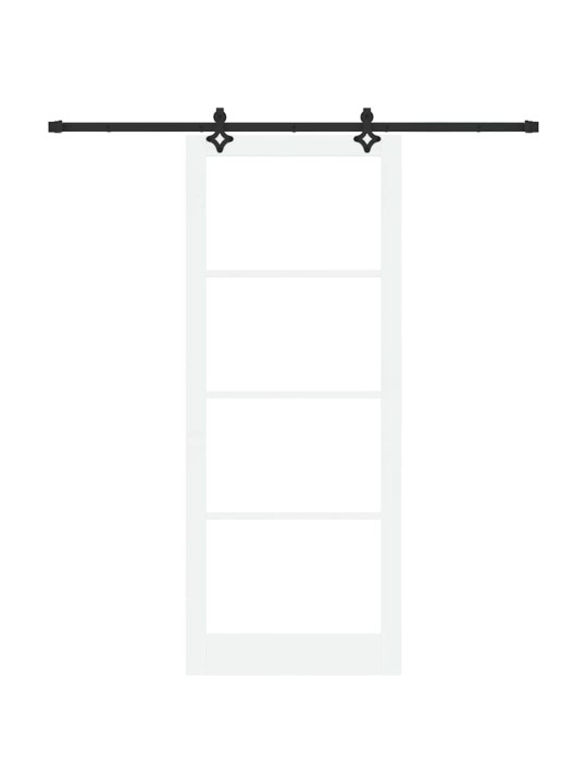 Liuguks valge 93 x 232 cm puit ja metall