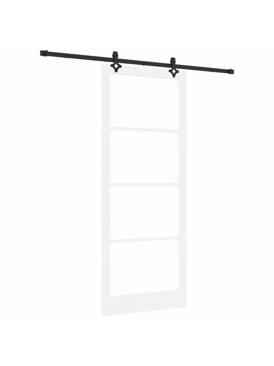 Liuguks valge 93 x 232 cm puit ja metall