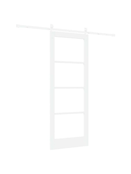 Liuguks valge 78 x 202 cm puit ja metall