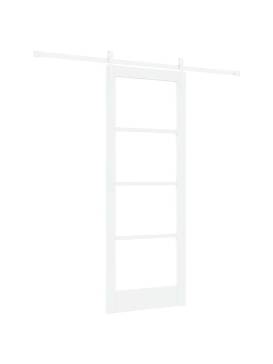 Liuguks valge 78 x 202 cm puit ja metall