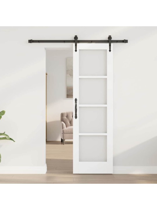 Liuguks valge 61 x 198.5 cm puit ja metall