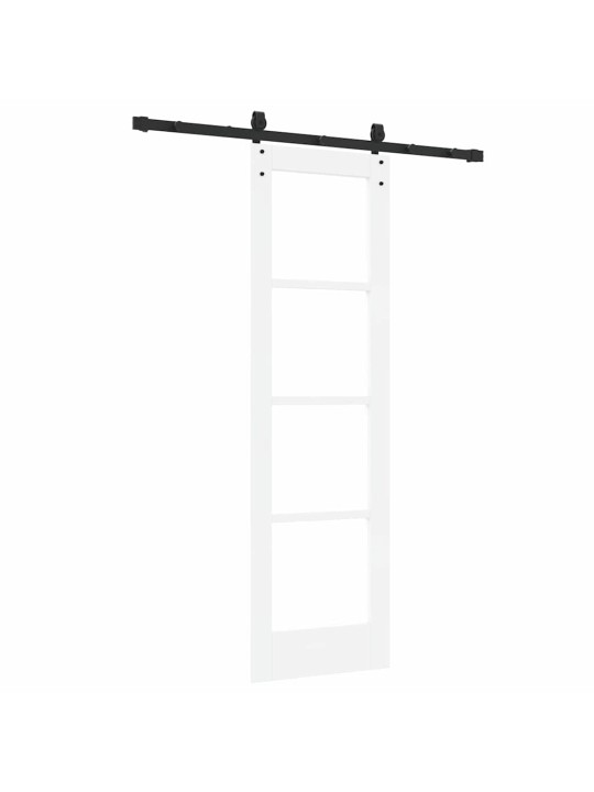 Liuguks valge 61 x 198.5 cm puit ja metall