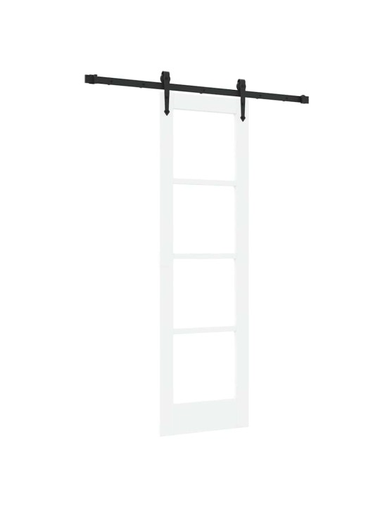 Liuguks valge 61 x 198.5 cm puit ja metall