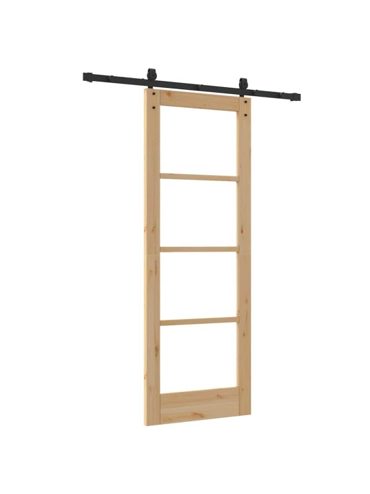Liuguks pruun 73.5 x 198.5 cm puit ja metall