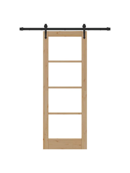 Liuguks pruun 73.5 x 198.5 cm puit ja metall