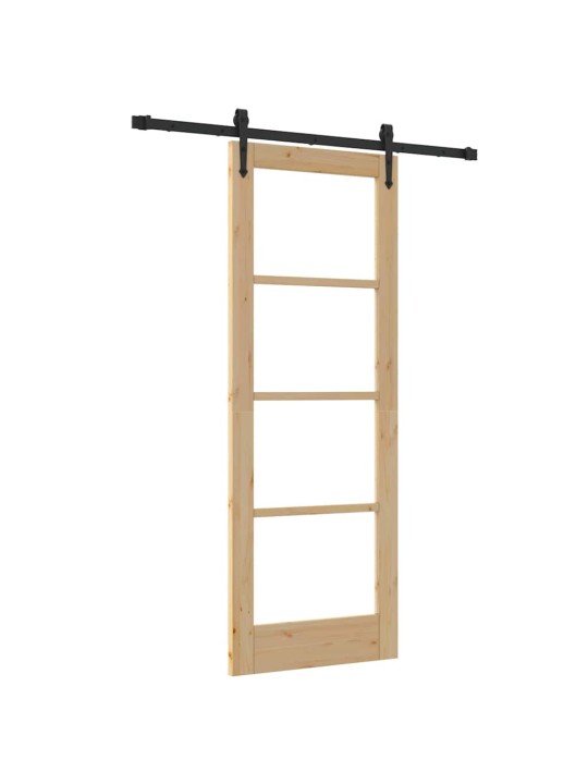 Liuguks pruun 73.5 x 198.5 cm puit ja metall