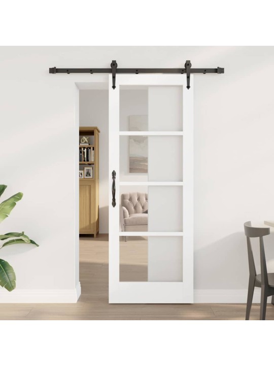Liuguks valge 73.5 x 198.5 cm puit ja metall