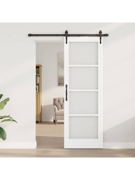 Liuguks valge 73.5 x 211 cm puit ja metall