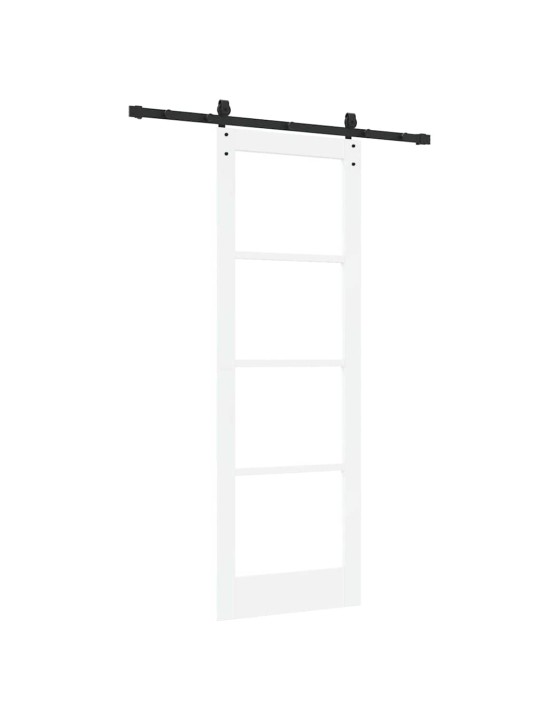 Liuguks valge 73.5 x 211 cm puit ja metall