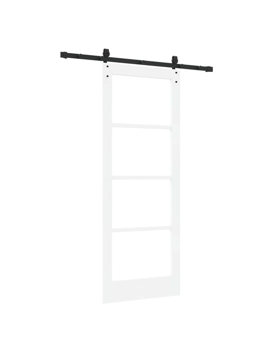 Liuguks valge 78 x 202 cm puit ja metall