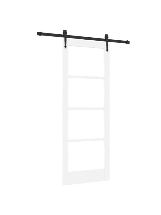 Liuguks valge 78 x 202 cm puit ja metall