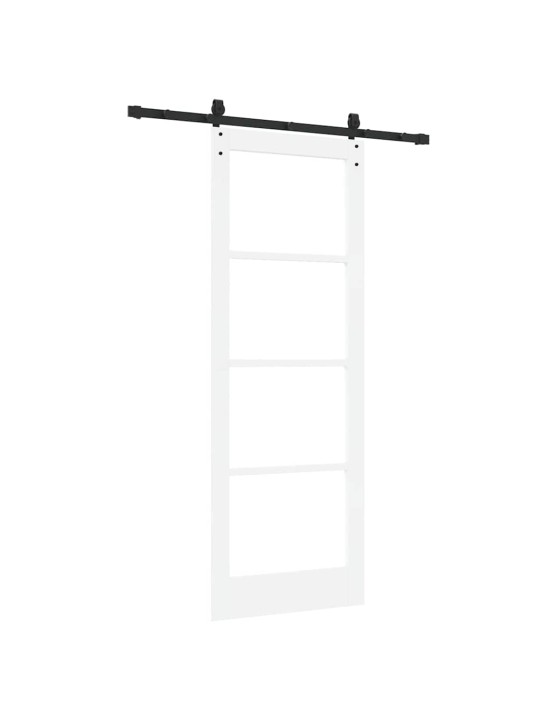 Liuguks valge 78 x 211 cm puit ja metall
