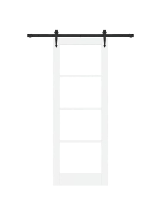 Liuguks valge 78 x 211 cm puit ja metall