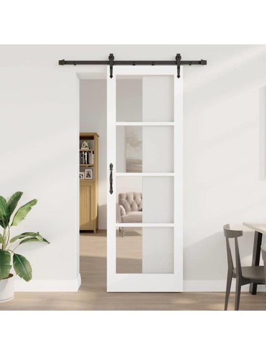 Liuguks valge 78 x 232 cm puit ja metall