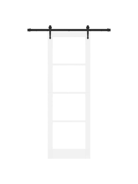 Liuguks valge 78 x 232 cm puit ja metall